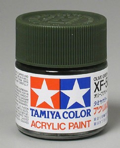 TAMIYA 壓克力系水性漆 23ml 橄欖綠色 XF-